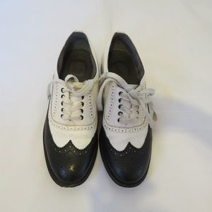 Black and White Saddle Shoes
